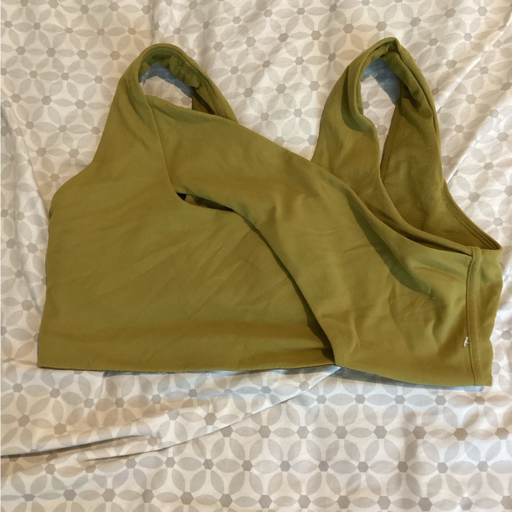 lululemon athletica Olive Green Seamless Sports Bra